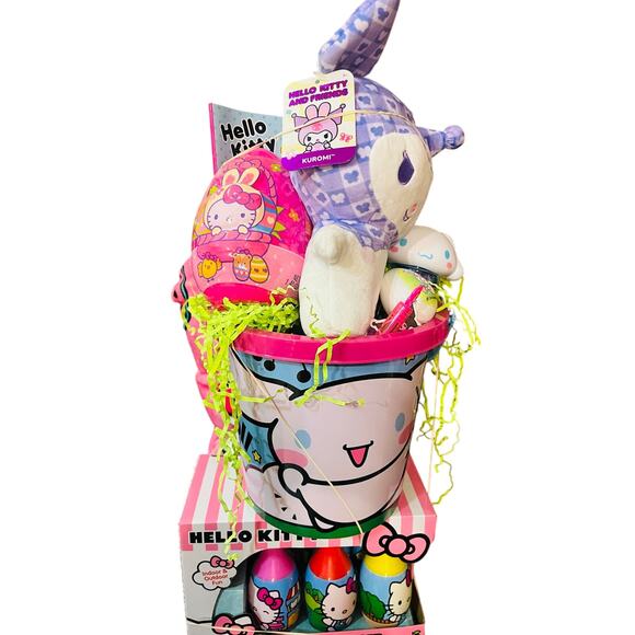Hello kitty and friends Easter bundle 50 x70 tie-dye rainbow throw ,bowling set - Picture 3 of 8